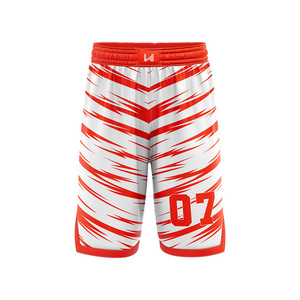 Custom Polyester Basketball Shorts Breathable Drawstring Closure <b>Heat</b> Transfer Printed Custom Team Logo Quick Dry Plus Size - Product Image 1