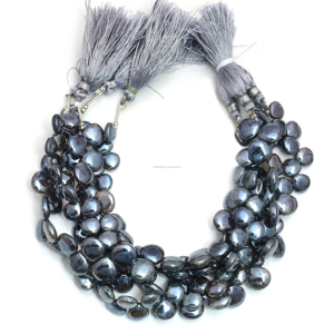 Cuentas de Cuarzo Rutilado Natural Premium en Forma de Corazón, Hilo de 8 Pulgadas, Lisas, Hechas a Mano, Certificadas por Terceros para la Fabricación de Joyería DIY - Product Image 2