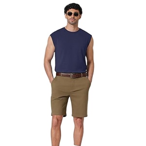Camiseta Deportiva de Secado Rápido para Verano, 100% Fibra de Poliéster, Chaleco Deportivo sin Mangas para Hombre, Camiseta de Gimnasio en Azul Marino - Product Image 6