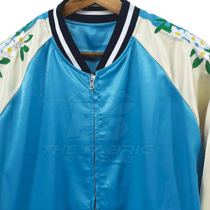 Chaqueta Sukajan de Invierno con Bordado Moderno, Cuello Alto, Logotipo Frontal, Tela Suave, Diseño Elegante para un Estilo Urbano Diario - Product Image 5