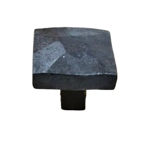 Tirador y pomo octogonal de hierro forjado a mano, resistente, negro, para cajones y puertas, venta al por mayor - Product Image 1