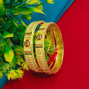 Royal Meenakari Fine <b>Bangles</b> <b>Set</b> Elegant Designer Jewelry for Women Ideal for Bridal, Party and Traditional Wear - Product Image 1