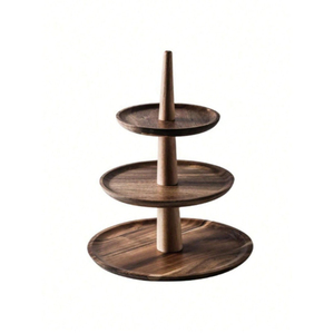 Excellent Design Round Shape Chocolates <b>Cookies</b> Stand Newest Design Solid Wood Cake Sweet Stand With Best Quality - Product Image 1