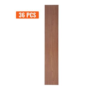 Losetas de Vinilo Autoadhesivas con Diseño de Madera Marrón Oscuro, 36 x 6 Pulgadas, 36 Losetas, 2.5 mm de Grosor, Kit de Piso para Cocina DIY - Product Image 1