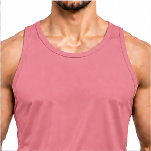 <b>Mens</b> Plus Size Tank Top Breathable Summer Sleeveless <b>Vest</b> Comfortable Cotton Bamboo Fiber Fitness <b>Gym</b> Sportswear Custom Logo - Product Image 5