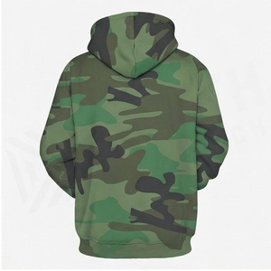 North Approach Camouflage Hoodie <b>Men</b> Regular Fit Printed Pocket Casual Autumn Wear 100 Polyester Knitted Breathable Hooded - Product Image 2