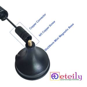 Durable ETEILY 12dBi GSM antena magnética RG174 Cable fácil montaje + conector macho SMA hecho India comunicación de alto rendimiento - Product Image 3