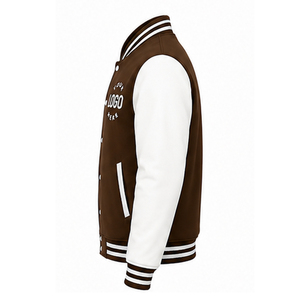 Manufacturer Custom Logo <b>Canvas</b> Leather Varsity <b>Jackets</b> for Men Winter Stand Collar Hood High Quality Reversible Eco-Friendly - Product Image 2