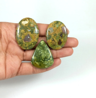 Cabochon de jaspe rhylite naturel, pierre précieuse en vrac pour la lithothérapie, jaspe en gros pour la fabrication de bijoux