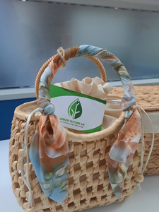 Bolso de Mimbre de Jacinto de Agua Tradicional Vietnamita, Estilo Retro, Bolso de Mano para Vacaciones - Product Image 1