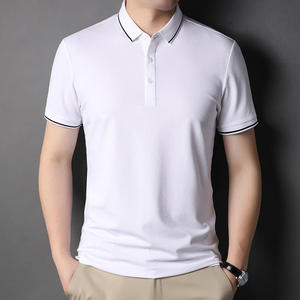 Polo à manches courtes pour homme, style décontracté d'été, qualité supérieure, tissu en soie glacée, séchage rapide - Product Image 2