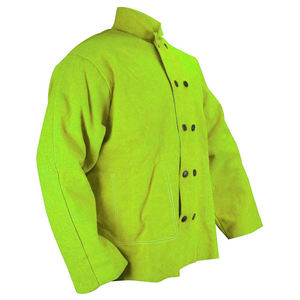 Veste de soudeur en cuir de vachette ignifuge sur mesure, nouveau design, taille ajustable, toutes les couleurs disponibles, prix de gros abordable - Product Image 2