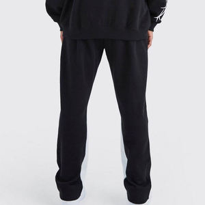 Ensemble de survêtement thermique en polaire premium pour homme, noir, avec sweat à capuche et pantalon de jogging, idéal pour l'hiver et l'échauffement, marque privée - Product Image 3