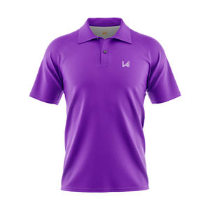 Polo de Punto Antiarrugas de Diseño Casual y Lujoso para Hombre W4G, 100% Algodón, Manga Corta, Logotipo Frontal, la Mejor Calidad, Sin Pedido Mínimo - Product Image 2