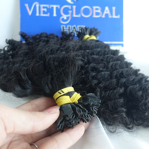 Kinky Curly Y Tip 100% Trame de cheveux bruts humains de qualité supérieure prête pour une expédition rapide depuis NG Hair - Product Image 4