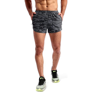 Short de sport pour hommes avec empiècements respirants et côtés ouverts pour une sensation douce et une grande liberté de mouvement des jambes, idéal pour la course et l'entraînement physique. - Product Image 2
