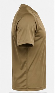 Index Apparel <b>Men's</b> Khaki Short Sleeve T-Shirt Regular Fit O-Neck Quick Dry Knitted Print Front Casual Style - Product Image 2