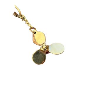 Llavero de latón con hélice, estilo antiguo, acabado dorado, superventas 2026, a la venta por exportadores - Product Image 1