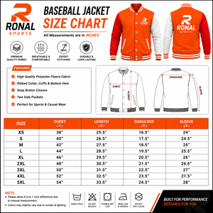 High Quality Custom Logo <b>Men's</b> Varsity Jacket Winter <b>Fleece</b> Leather Bomber Embroidery Streetwear Letterman Varsity Jacket Spring - Product Image 6