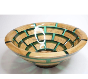 ชุดจานชามไม้เรซินสำหรับใส่ผลไม้ชามสลัดสุดสร้างสรรค์แผ่นไม้เรซิ่นสำหรับตกแต่ง - Product Image 1