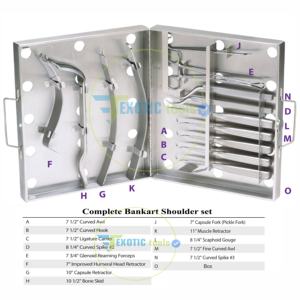 Classe-I vérifié EXOTIC épaule Bankart réparation Instruments chirurgicaux orthopédiques acier inoxydable de qualité médicale certifié EU/CE - Product Image 3