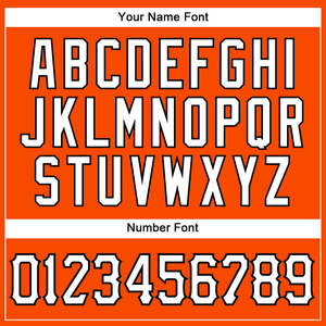Maillot de baseball sans manches orange personnalisé, nom et numéro de l'équipe imprimés, maille respirante, coupe régulière pour adulte, unisexe - Product Image 4
