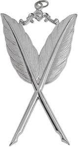 Collier de maître maçon maçonnique avec grand pendentif bijou, finition argentée, largeur 1 pouce - Product Image 6