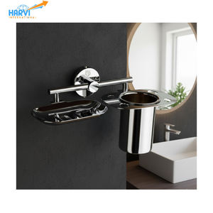 Juego de Jabonera y Vaso de Pared Ecológico y Moderno con Diseño Elegante para Hoteles y Baños Domésticos - Product Image 5