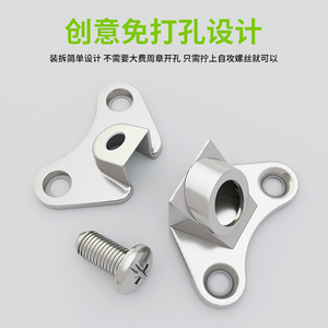 Support d'angle papillon amovible à angle droit pour armoire, connecteur de meuble en alliage de zinc épaissi, facile à fixer - Product Image 4