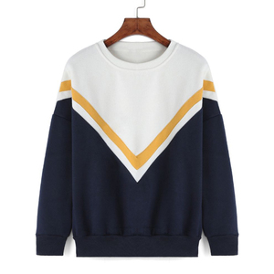 Men's clean color block <b>sweatshirt</b>: a heather <b>grey</b> top with a crisp white stripe & deep forest-green base—easy, everyday style. - Product Image 5
