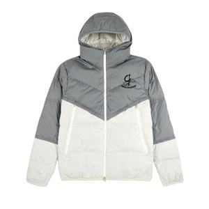 Hermosas chaquetas con capucha de burbujas de invierno para hombres con tela de lona de estilo callejero de manga larga de Pekín personalizada - Product Image 1