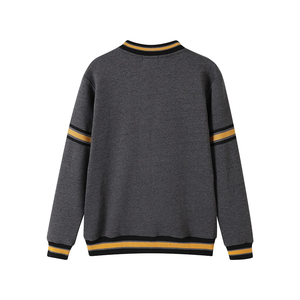 Sudadera personalizada Alpha Charcoal Grey Chenille para fraternidades, para minoristas B2B que buscan pedidos al por mayor de ropa personalizada con marca personalizada - Product Image 2