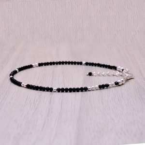 Pulsera con Dijes de Turmalina Negra, Plata de Ley 925, de Alta Calidad, Hecha a Mano, con Piedras Preciosas, Regalo para Mujer - Product Image 2