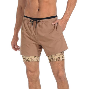 Pantalones cortos deportivos para hombre, cintura elástica, secado rápido, transpirables, ligeros, para entrenamiento, correr, gimnasio, ropa deportiva - Product Image 4