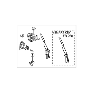Clés, télécommandes et porte-clés de voiture Veracruz neuves 819053J040 - Product Image 1