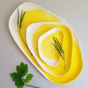 Plateau de service rectangulaire en métal à motif écossais vert, plateau de petit-déjeuner en métal durable, plateau de service alimentaire pour la maison, le café, l'hôtel - Product Image 3