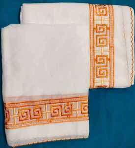 Meilleure qualité, très demandé, foulard africain Emma soudanais arabe uni peigné, turban de créateur, brodé, tissé, anti-boulochage, taille moyenne - Product Image 5