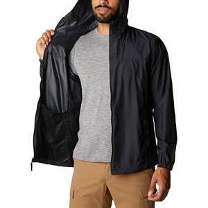 Wholesale Men Windbreaker Hooded <b>Jacket</b> Breathable Lightweight Outdoor Hiking Travel Sports Training Casual Daily Wear 100% - Product Image 3