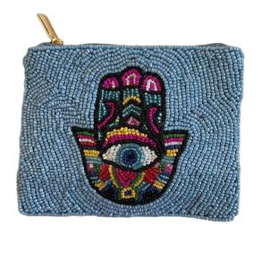 Article unique, élégante pochette à monnaie faite à la main avec perles, portefeuille de haute qualité, prix direct d'usine - Product Image 1