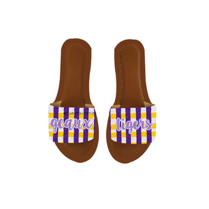 Pantoufles perlées faites à la main, dernières tendances, personnalisées pour les fans de matchs sportifs et les pom-pom girls – Design artisanal - Product Image 6