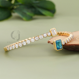 0.55CT Emerald Cut Lab Grown Diamond EF VVS VS Clarity 14Kt Rose Gold Color Luxury Solitaire Ring Elegant Unisex Jewelry Gift - Product Image 1