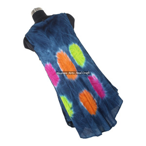 Vestido Hippie Bohemio para Mujer, Estilo Boho, para la Playa, de Rayón, Tie Dye, Cuello Halter, para la Noche, para Discoteca, para Fiesta - Product Image 2