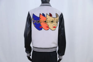 Chaqueta Varsity de Invierno con Bordado Chenille, Estilo Urbano Deportivo, a la Moda, con Parches, Chaqueta Varsity de Lana para Hombre - Product Image 2