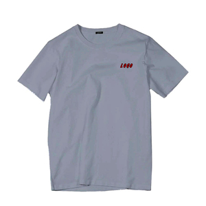T-shirt blanc à manches courtes et col rond pour homme avec logo lettre, décontracté, basique, personnalisable, vente en gros OEM, coupe oversize - Product Image 3