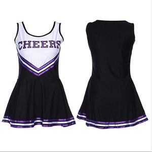 Ensemble d'uniformes de pom-pom girl pour filles avec logo personnalisé – Tenue confortable et durable pour les sports scolaires et les événements de cheerleading - Product Image 3