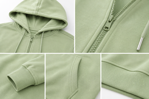 Sweat à capuche zippé pour homme de haute qualité, avec matière respirante et confort flexible, conçu pour les modes de vie actifs et un confort décontracté. - Product Image 6
