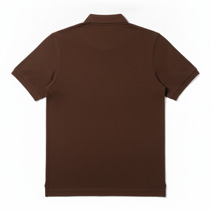 เสื้อโปโลออกแบบเอง แขนสั้น ผ้าฝ้ายถัก 100% ทรงโอเวอร์ไซส์ เสื้อยืดโปโลชายแบบเรียบสำหรับตีกอล์ฟ - Product Image 5