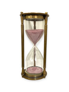 Reloj de Arena Hecho a Mano de Latón por Kelvin and Hughes - Diseño Art Deco, Ecológico, Regalo de Cumpleaños - Product Image 2