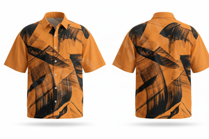 Nouvelle Chemise Décontractée à Manches Courtes Imprimé Abstrait Qualité Premium 2026 – Boutonnée, Tendance Estivale, Respirante, Style Urbain - Product Image 2