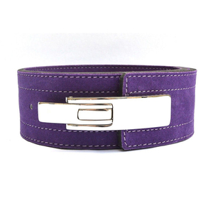 Ceinture de musculation en cuir OEM avec boucle en acier électroplaqué, couleur et taille personnalisables, élasticité réglable pour l'entraînement en salle de sport - Product Image 2